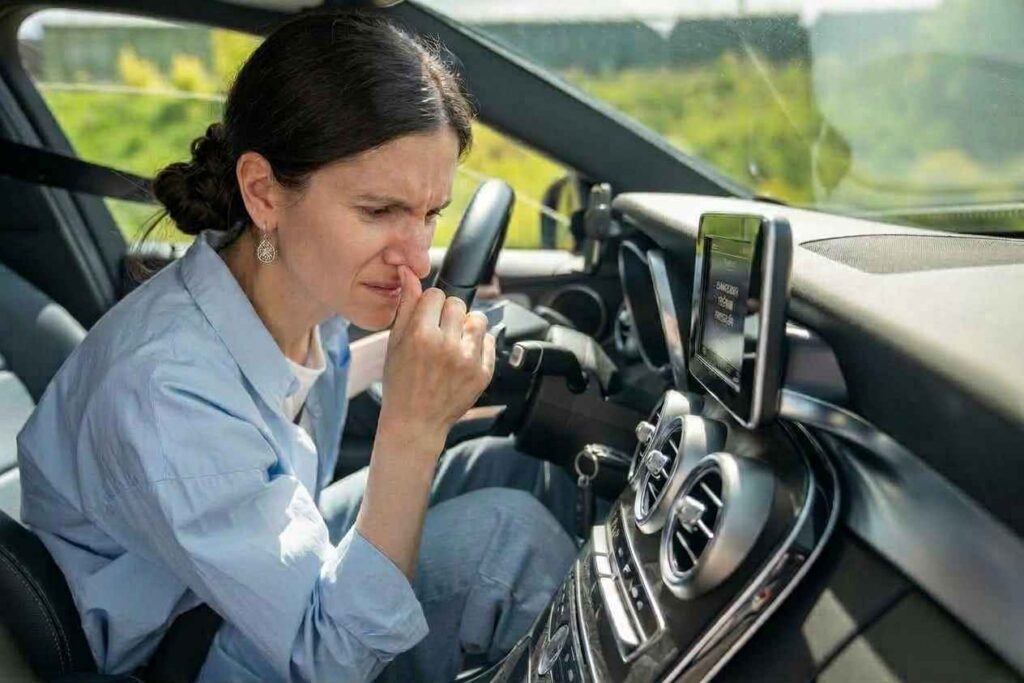 huele mal el aire acondicionado del coche